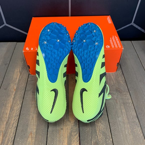 ~New W/ Missing Lid! Nike Zoom Rival S 9 Volt Glow Track & Field Cleats … - Picture 5 of 6